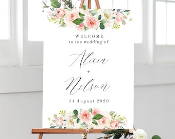 Welcome Wedding Poster, Welcome Sign, Wedding Decorations Digital Wedding Date Sign Printable Wedding Sign Printable, Wedding Welcome Sign