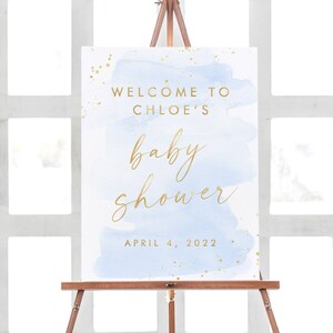 Cartello di benvenuto per il baby shower stampabile, cartello per la festa del baby shower, decorazioni personalizzate per il baby shower, decorazioni personalizzate per il baby shower