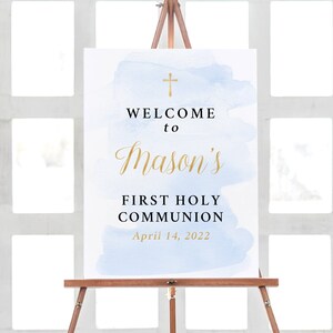 Communion Decorations, Welcome Communion Decor, First Communion Sign