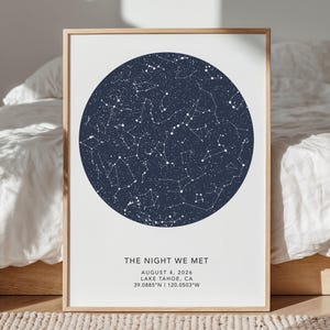 Custom Star Map by Date, Anniversary Gift (Digital File)