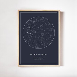Star Map by Date, Constellation Map Gift for woman, Printable Star Map, Custom Sky Map Print, Star Chart Art, The Day we Met