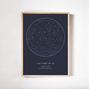 Star Map With Your Custom Quote, Night Sky Poster, Custom Star Map Print, Engagement Sign, Couples Gift, Christmas Gift Idea