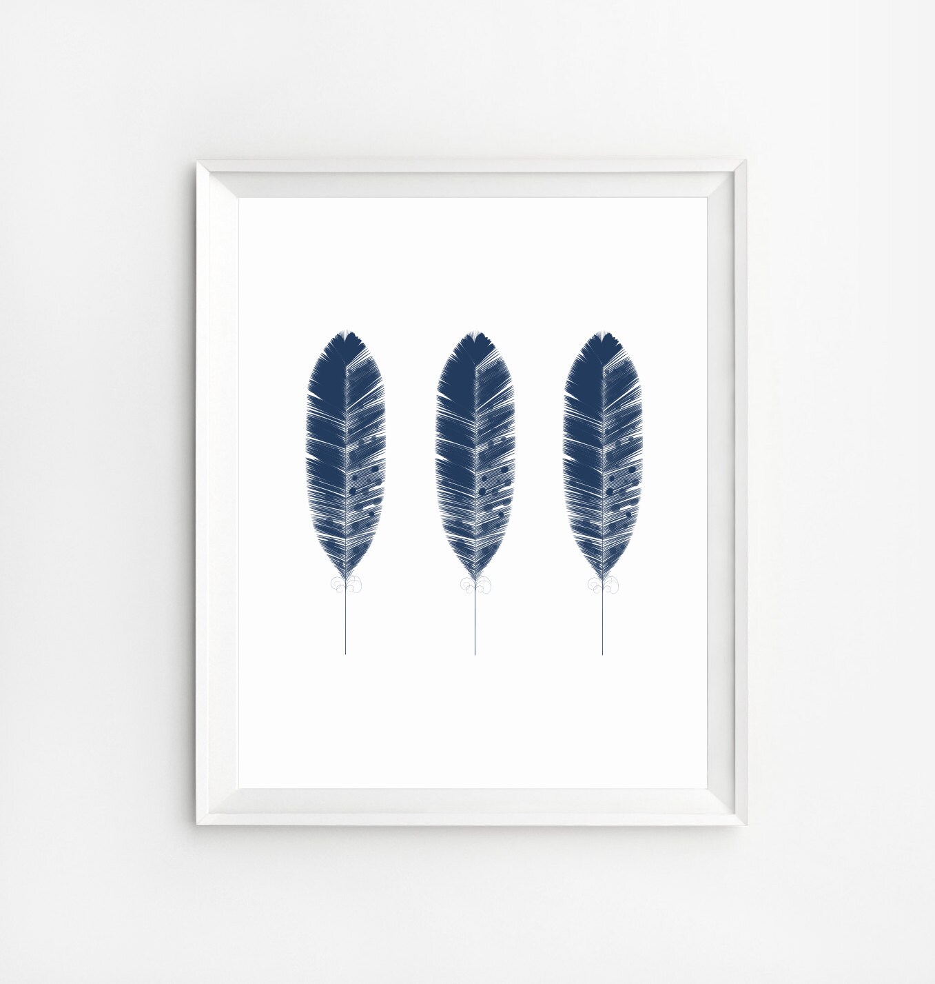 Wall Art Feather Print Printable Feather Decor Art Print Etsy
