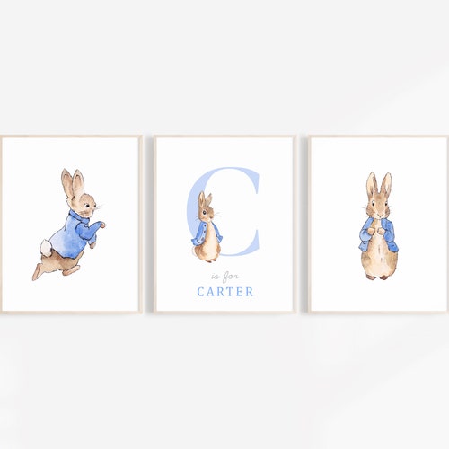Peter Rabbit Nursery Wall Art Nursery Decor Peter Rabbit Etsy UK