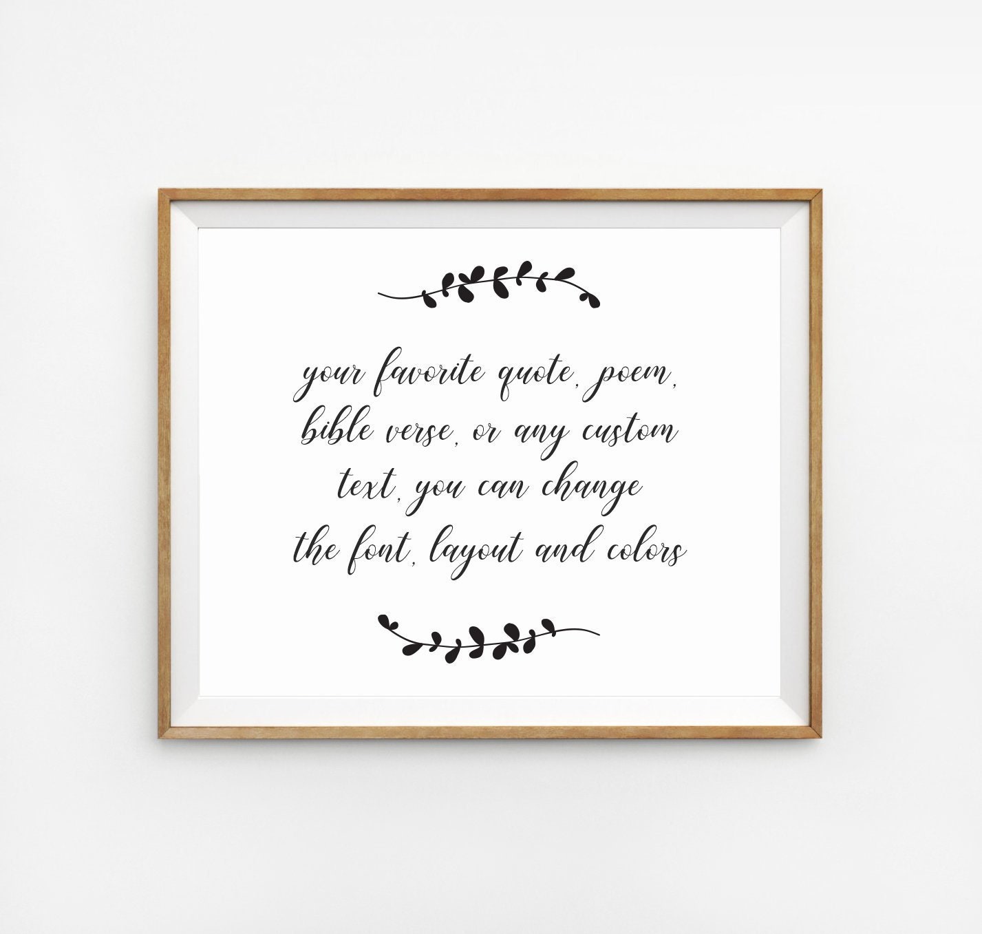 Custom Text Poem Art Lyrics Print Custom Poem Personalized Etsy