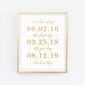 First Day, Yes Day, Best Day Sign, Wedding Day Decor, Engagement Announcement sign, Engagement Banner Custom, Wedding Day Sign