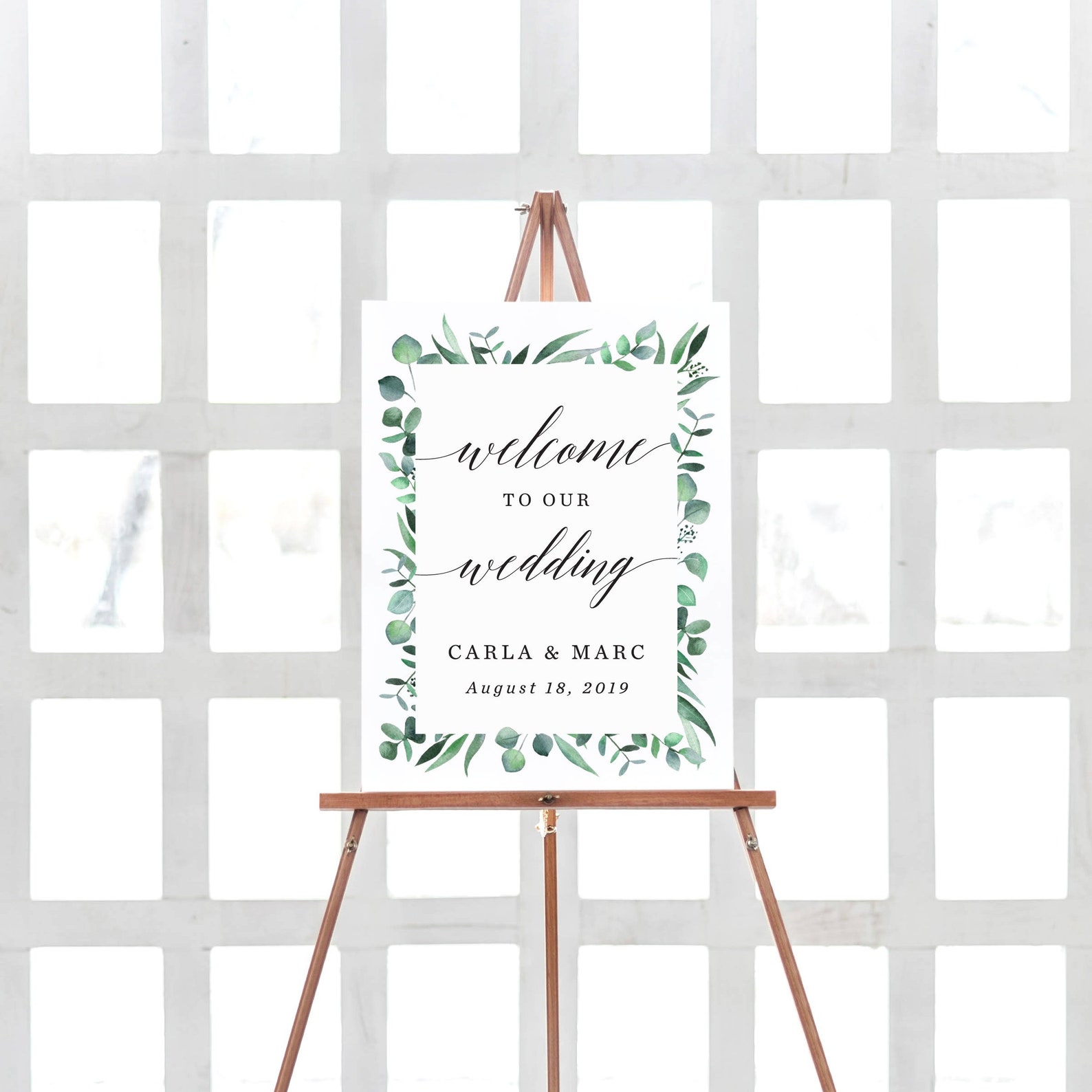 Wedding Welcome Sign Printable Wedding Sign Template Welcome | Etsy