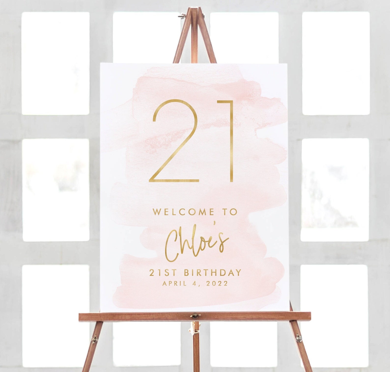 Birthday Welcome Signs Personalized, 21st Birthday Party Decor, Welcome ...