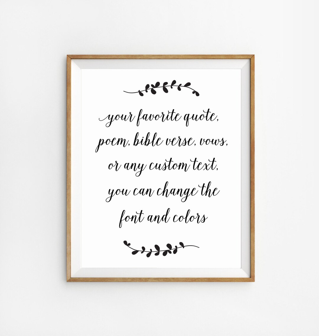 Custom Quote Poster, Custom Text Print, Custom Quote Wall Art, Custom ...