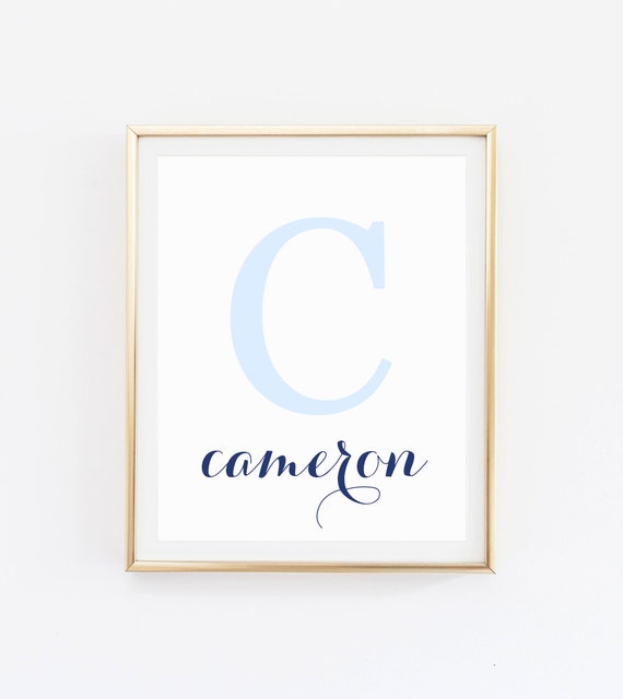 initial prints for nursery