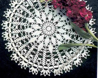 Lacy Doily Vintage Crochet Pattern PDF 14.5'' 37cm Round Doily Table Center Thread Pattern Home Decor Gift Idea Instant Download PDF - 3695