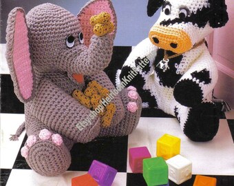 Vintage Soft Toy Sewing Pattern Spanish Donkey Door Stop Reproduced
