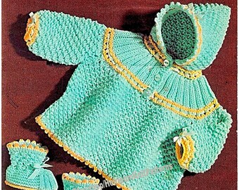 Manteau Vintage à Capuche En Laine Tricot Pour Enfant - Rouge - Occasion Très Bon état