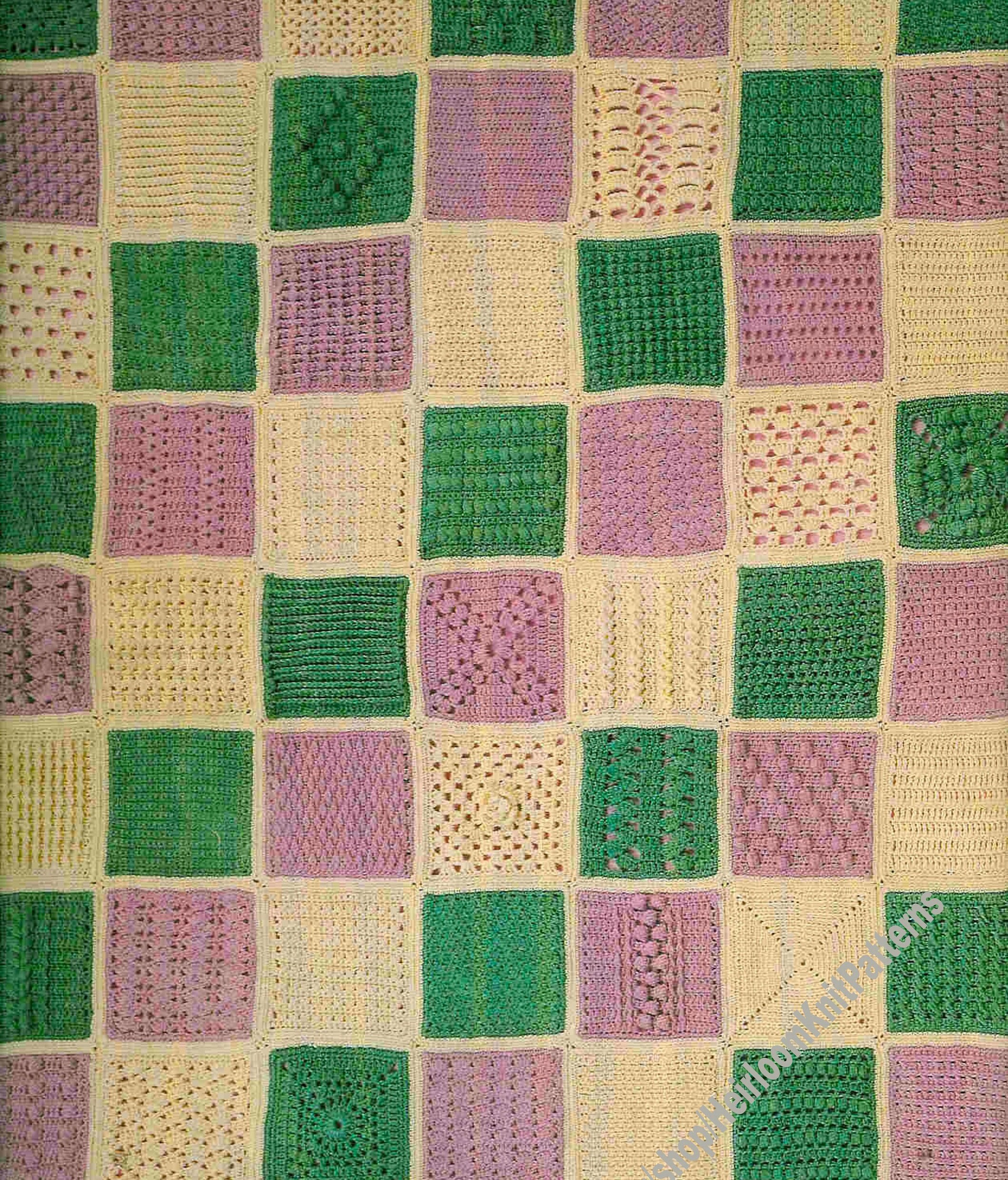 American School Needlework Afghan Elegance 5 Crochet Patterns #1129