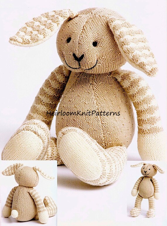 Bunny or Teddy Baby Soft Toy ~Hand Knitted The Snowman Baby comforter~ 