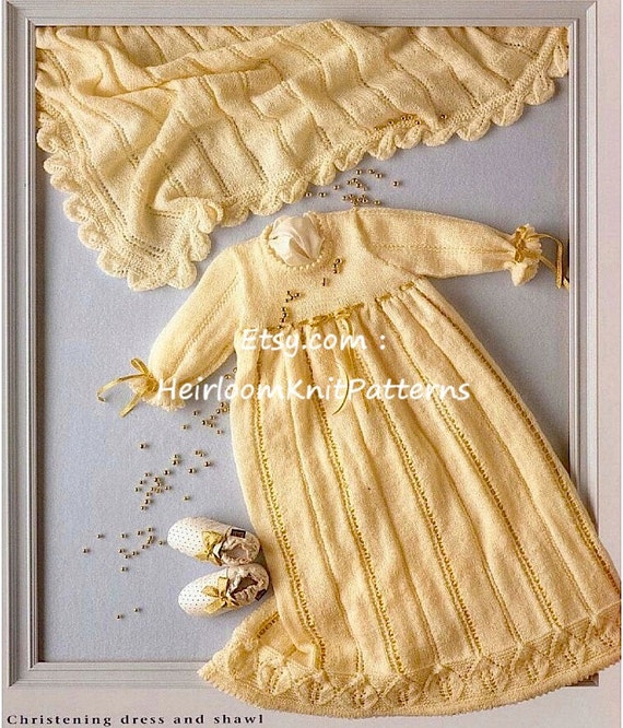 14-16 /" 174 BABY COAT SHAWL /& BOOTIES SET Knitting Pattern DK /& 4 PLY