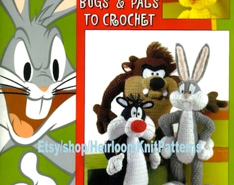 ルーニー・テューンズ ヴィンテージ かぎ針編みパターン バッグス