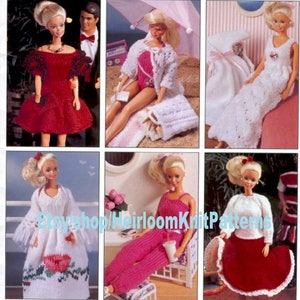 25 Projects Boy Girl Fashion Doll Wardrobe Vintage Knitting Pattern Honeymoon Cruise Holiday Beach Outfit Instant Download PDF - 2320