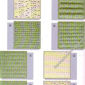 Learn 63 Easy Pattern Stitches Heirloom Afghan Vintage Crochet Pattern Sampler Blanket Quilt Scrap Yarn Gift Idea Instant Download 3629 image 8