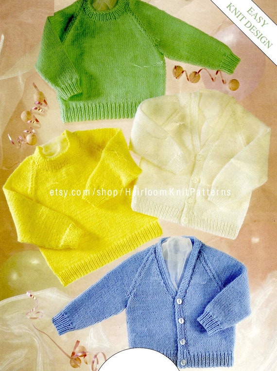 Baby Boy Girl Raglan Cardigan Sweater Knitting Pattern Easy Knit Dk 4ply Premature 12 22 Baby Pattern Instant Download Pdf 2046 Baby Boy Girl Raglan Cardigan Sweater Knitting Pattern Easy Knit Dk 4ply Premature 12 22 Baby Pattern Instant Download Pdf 2046