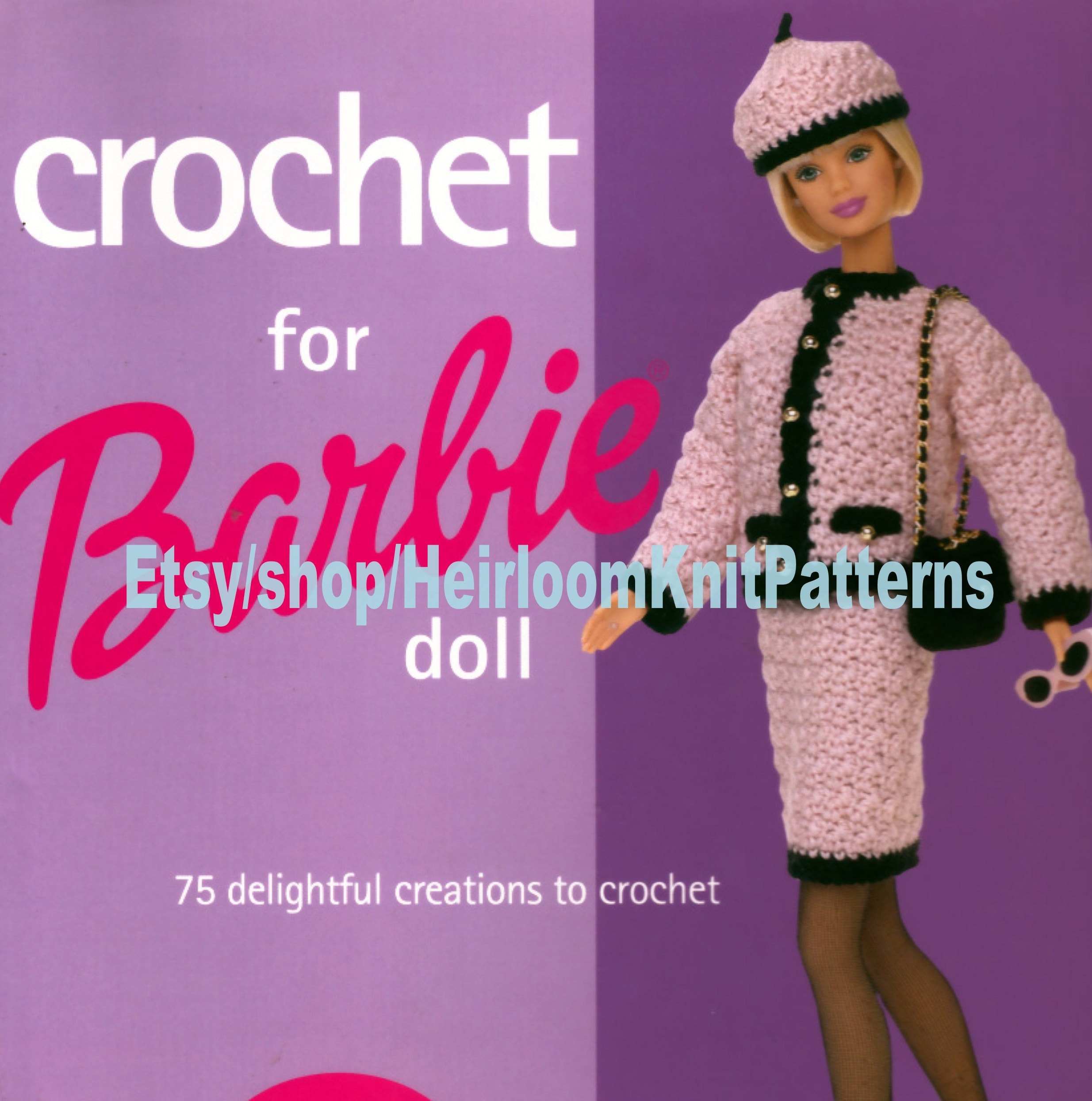75 Patterns Barbie Ken Clothes Crochet Pattern Book PDF Doll | Etsy
