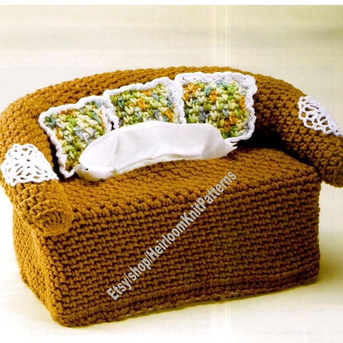 Tissue Box Couch Pattern PDF Etsy