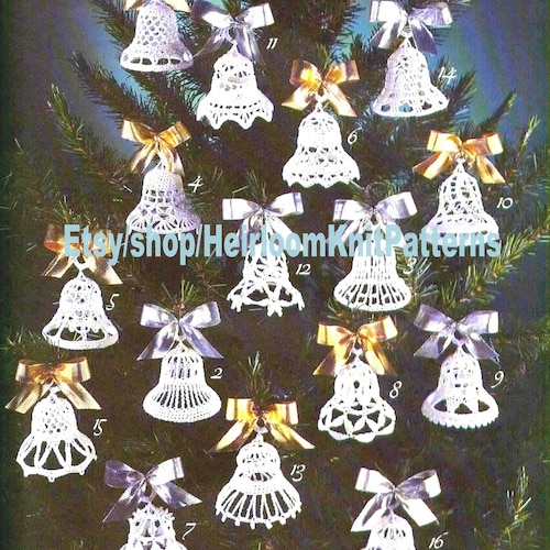 16 Bells Vintage Thread Crochet Pattern Weddings Anniversaries Etsy