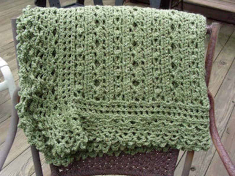 Victorian Lace Baby Afghan Vintage Crochet Pattern PDF Baby Etsy Australia