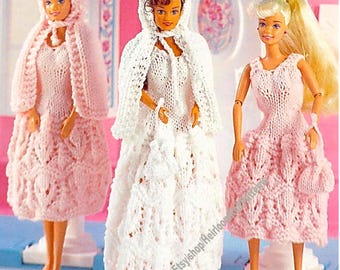 Fashion Doll Clothes Vintage Knitting Pattern 11'' Fashion Doll