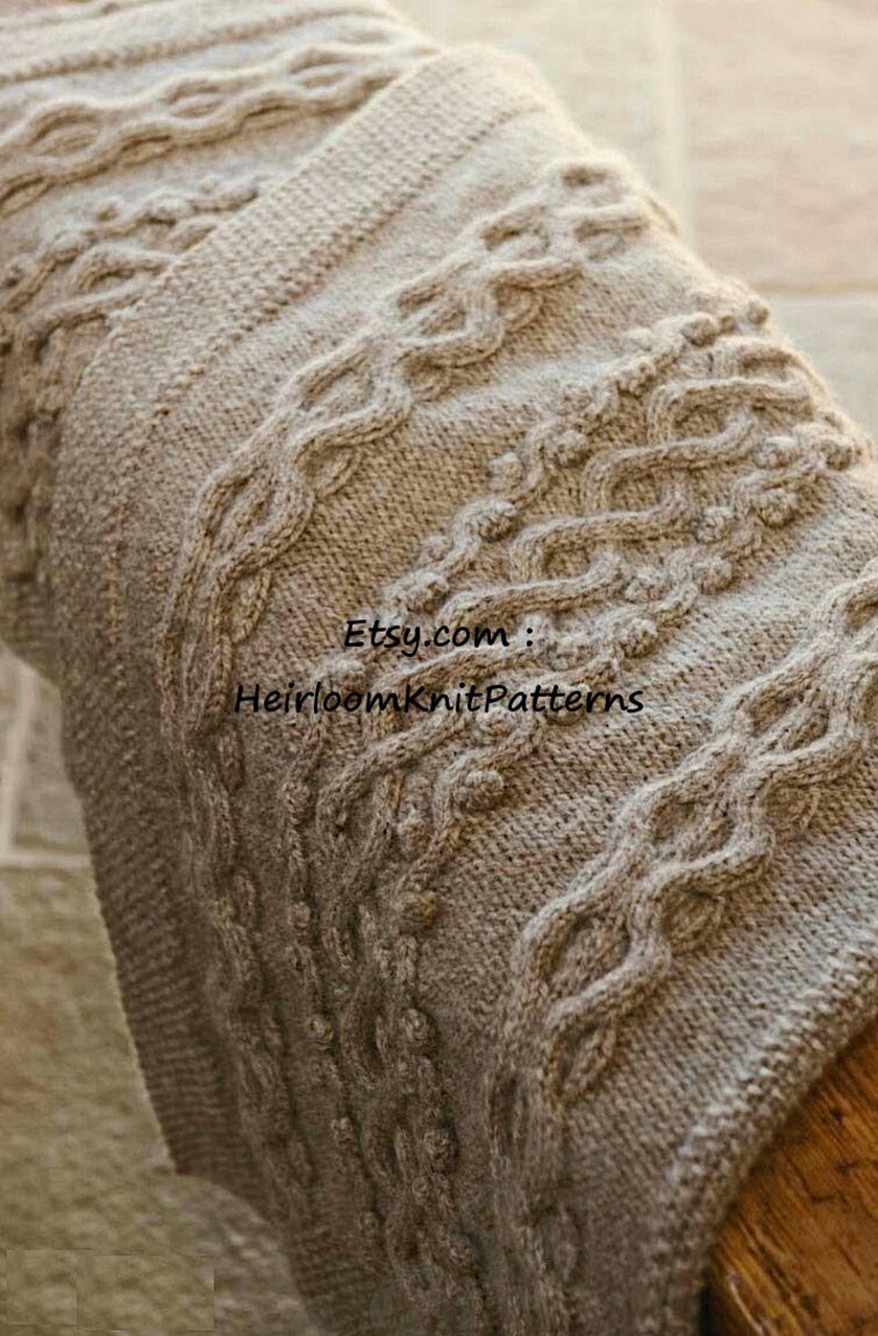 aran cushion pattern