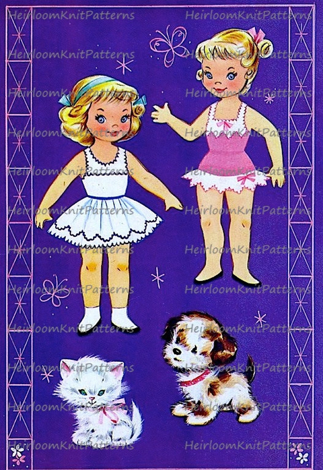 Vintage Craft Book Printables Paper Dolls Vintage Dainty Dolly Child ...