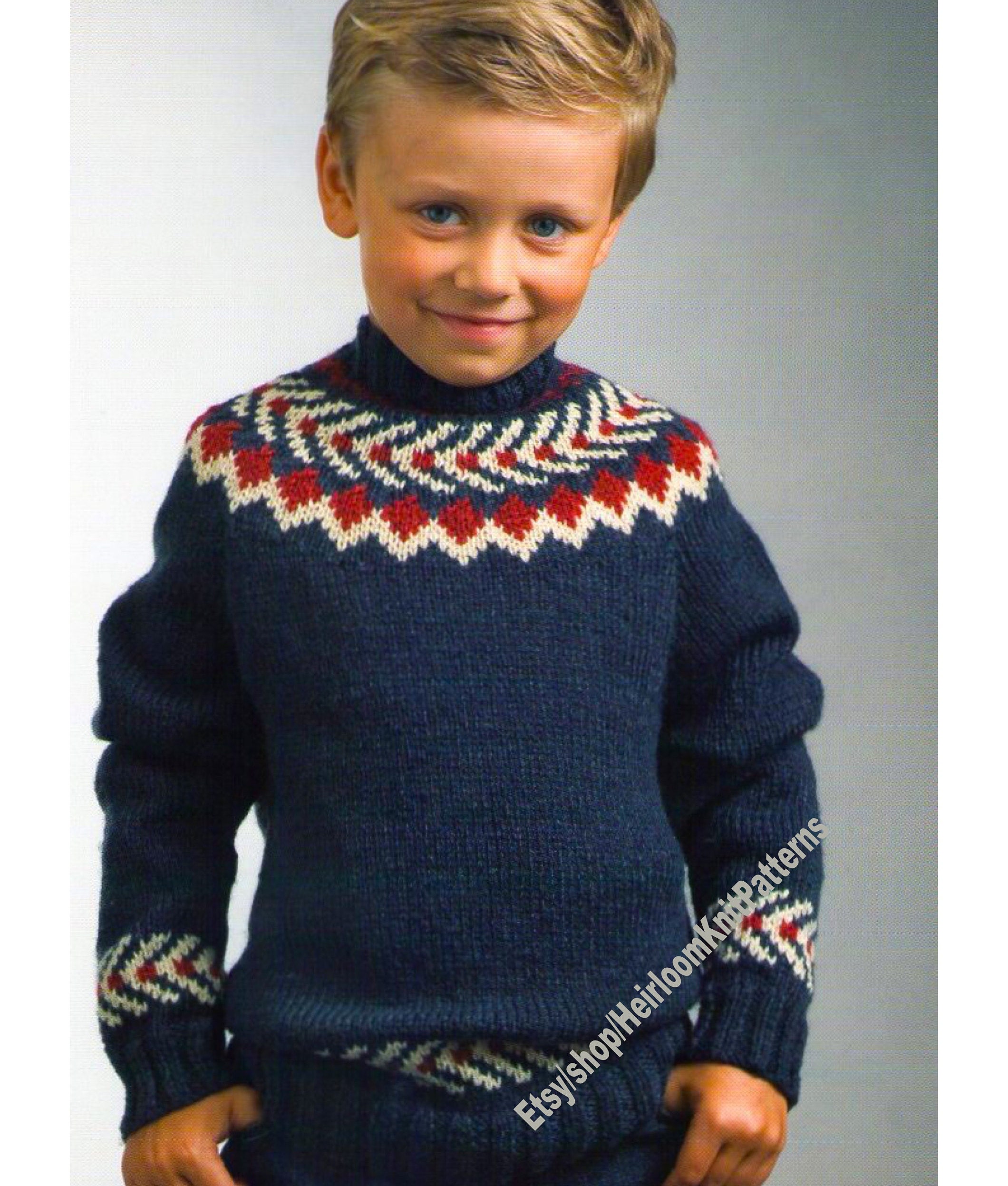 Fair Isle Cardigan - Etsy
