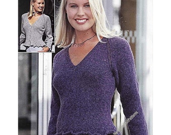 Womens Cardigan and Sweater Vintage Knitting Pattern 32-42'' 81-107cm DK 8ply Lady Teen Girl Jacket Jumper Pullover Instant Download PDF-620