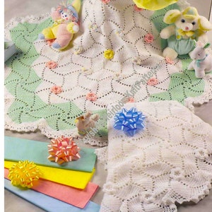 Manta afgana para bebé con diseño de molinete, patrón vintage de ganchillo, clásica manta afgana hexagonal para niño y niña, idea de regalo con hilo para bebé, descarga instantánea en PDF - 2939