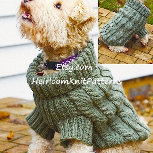 cable knit dog jumper pattern