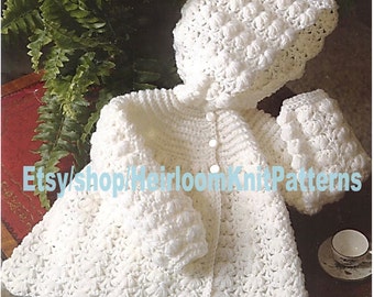 Baby Hooded Jacket Crochet Pattern 16-20'' Baby Boy Girl Crochet Hooded Jacket 4ply Instant Digital Download PDF - 432
