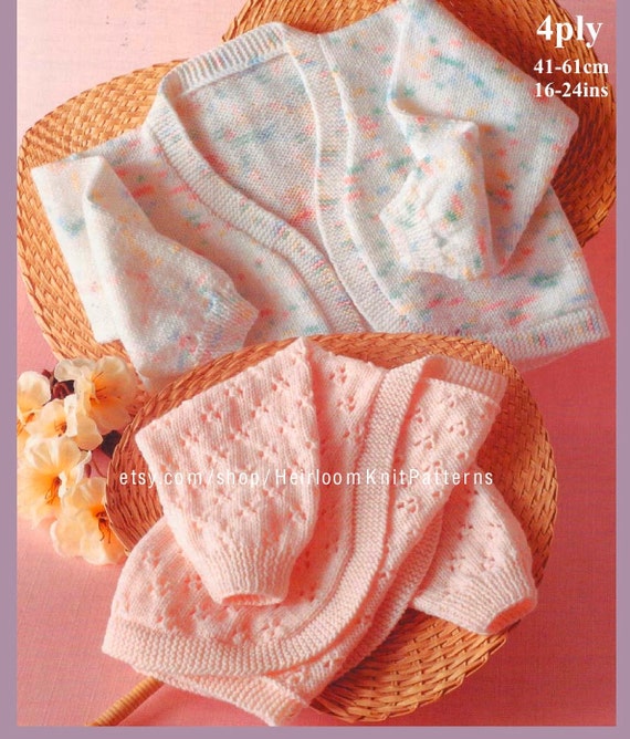 Knit Girls Bolero Pattern Baby Toddler Child Bolero Cardigan Knitting Pattern 16 24 4ply Lacy Plain Boleros Instant Download Pdf 2153