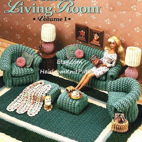 Barbie Doll Furniture Crochet Pattern PDF Crochet Pattern Etsy