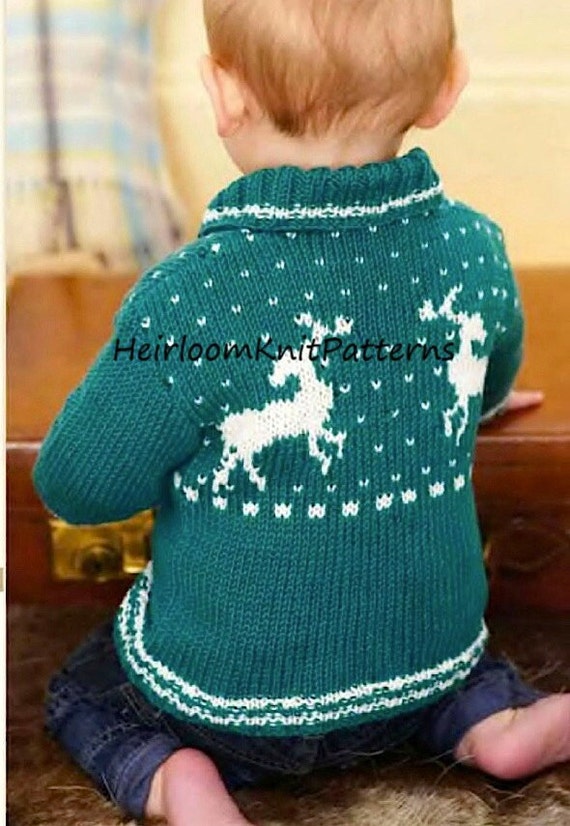 Baby boy reindeer best sale sweater