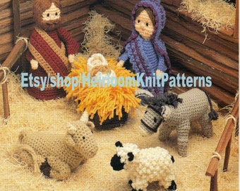 Nativity Crochet Pattern PDF Christmas Ornaments Christmas Decor Nativity Amigurumi Crochet Pattern Instant Digital Download PDF - 2274