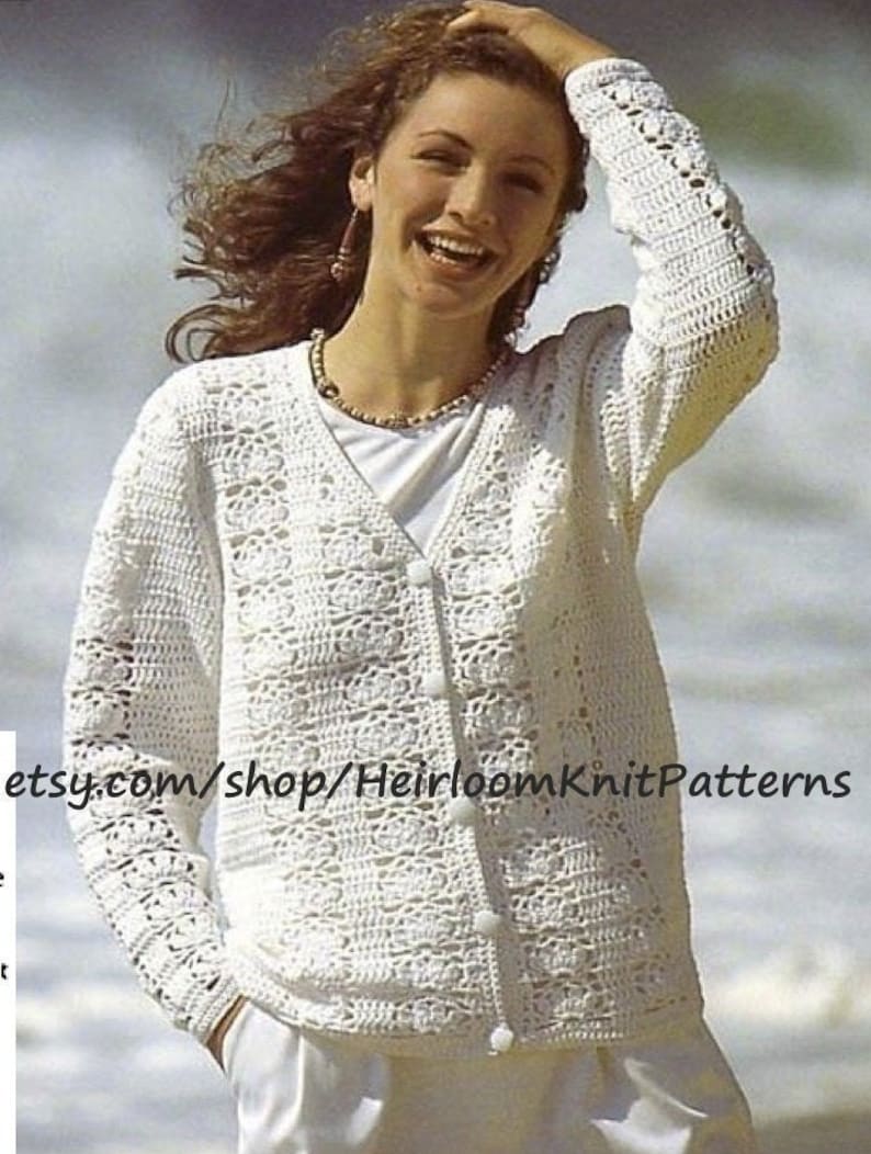 crochet beach cardigan