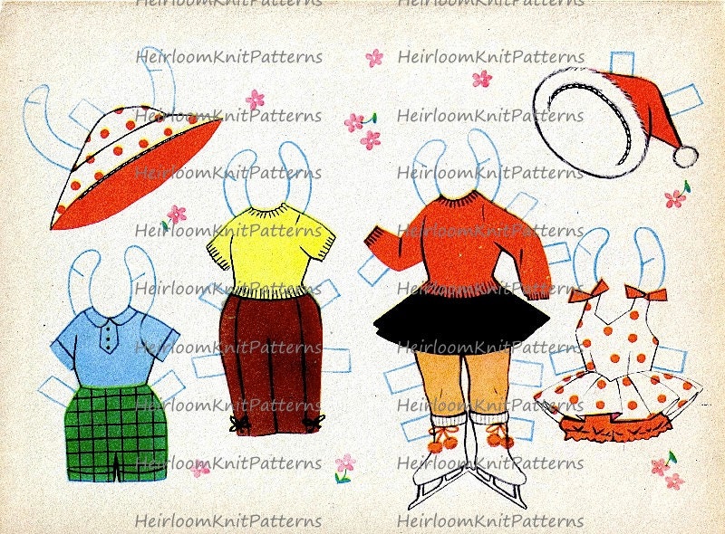 Vintage Craft Book Printables Paper Dolls Vintage Dainty Dolly - Etsy