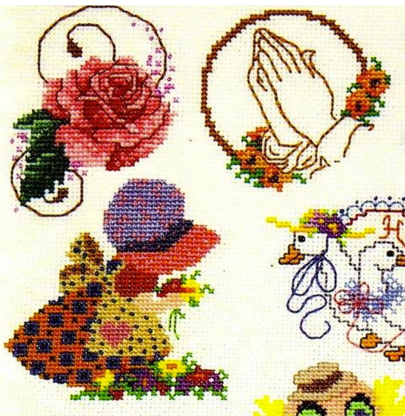 50 Designs Vintage Counted Cross Stitch Pattern PDF Vintage Etsy
