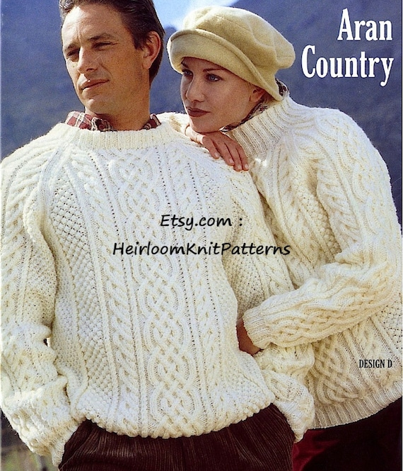 Sweater KNITTING PATTERN Women Cables/worsted Yarn Cable Pullover Vintage  Knit Pattern/instant PDF Download/cable Sweater Pattern -  Israel