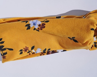 Flowered Turban Headband