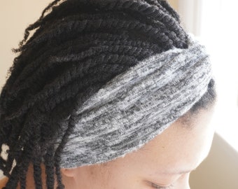 Soft Gray Turban Headband