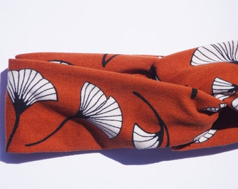 Fall Orange Turban Headband