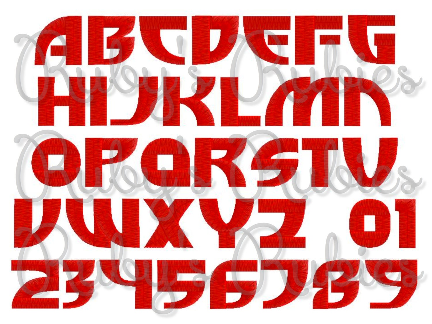 ベイマックスの機械刺繍フォント - Etsy 日本