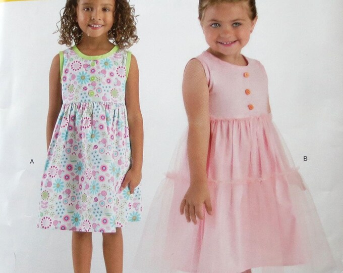 Simplicity 7055 Sleeveless Dress Uncut Sewing Pattern, Simplicity 7055, Girls Size 3, 4 ...