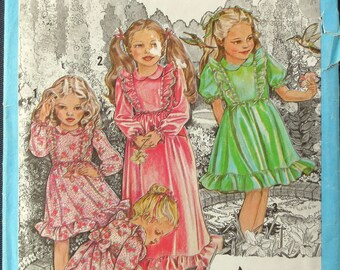 1979 Cinderella Dress Vintage Pattern, Simplicity 9354, Girls Size 3, Breast 22